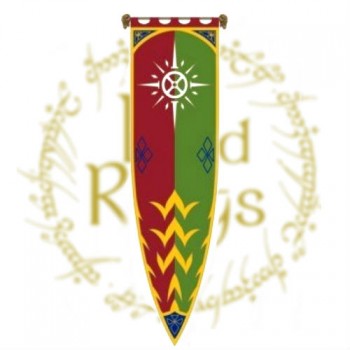 FLAG - BANNER - LORD OF THE RINGS - ROHAN